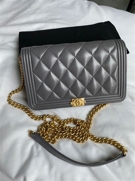 chanel boy woc grey|chanel woc online shop.